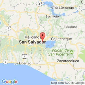 Localización de Ilopango en San Salvador