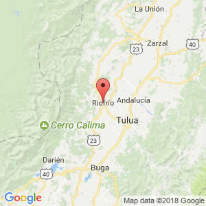 Localización de Riofrío en Valle del Cauca