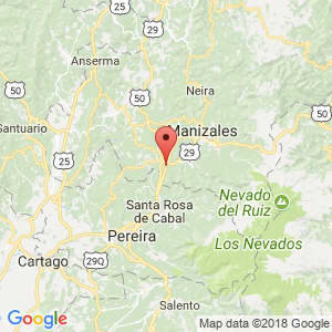Localización de Chichiná en Caldas