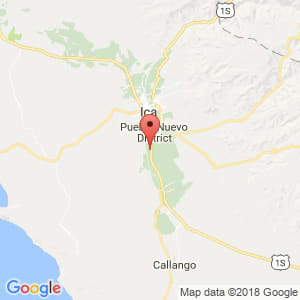 Localización de Santiago en Ica