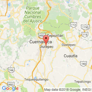 Localización de Jiutepec en Morelos