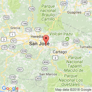 Localización de Curridabat en San José