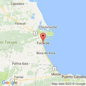Localización de Tucacas en Falcón