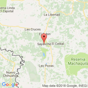 Localización de Sayaxché en Petén