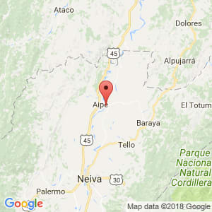 Localización de Villavieja en Huila