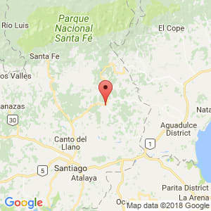 Localización de Calobre en Veraguas