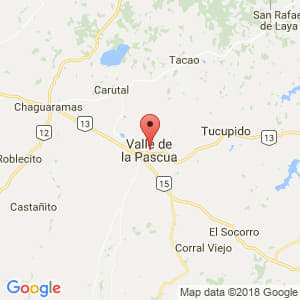 Localización de Valle de la Pascua en Guárico