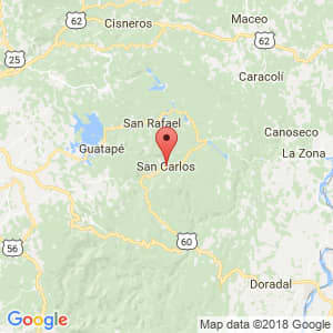 Localización de San Carlos en Antioquia