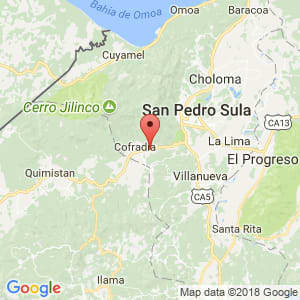 Localización de Santa Elena en Cortés