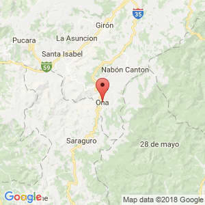 Localización de Oña (Ecuador) en Azuay