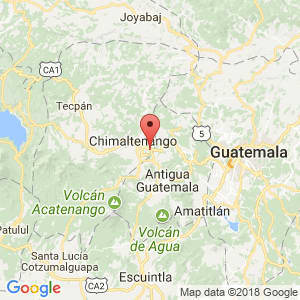 Localización de El Tejar en Chimaltenango