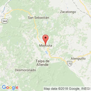Localización de Mascota en Jalisco