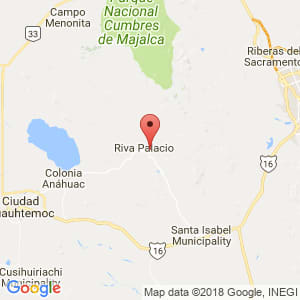 Localización de Riva Palacio en Chihuahua