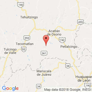 Localización de Guadalupe en Puebla