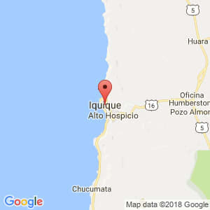 Localización de Iquique en Tarapacá