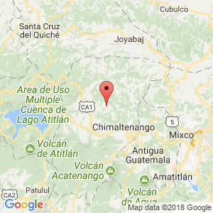 Localización de San Juan Comalapa en Chimaltenango