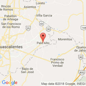 Localización de El Llano en Aguascalientes
