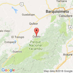 Localización de Cubiro en Lara
