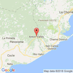 Localización de El Valle en Coclé