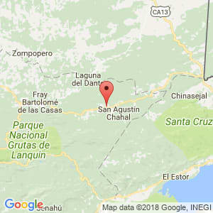 Localización de Chahal en Alta Verapaz