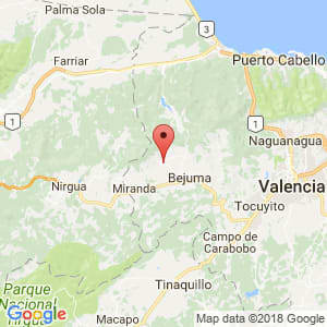 Localización de Montalbán en Carabobo
