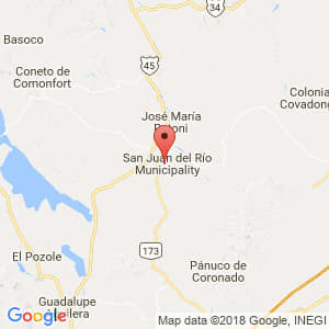 Localización de San Juan del Río en Durango