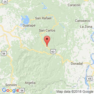 Localización de San Luis en Antioquia