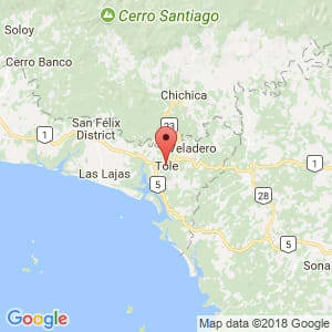 Localización de Tolé en Chiriquí