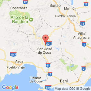 Localización de Sabana Larga en San José de Ocoa