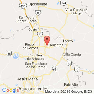 Localización de Tepezalá en Aguascalientes