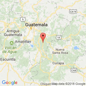 Localización de Fraijanes en Guatemala