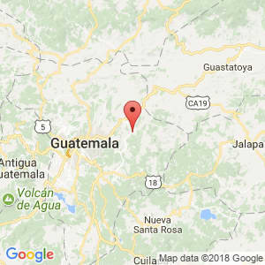 Localización de Palencia en Guatemala
