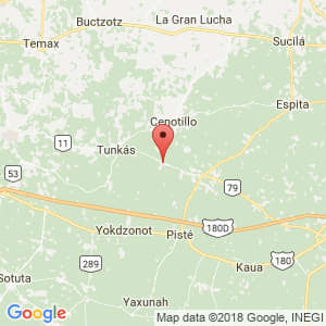 Localización de Quintana Roo en Yucatán