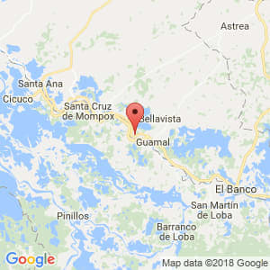 Localización de Margarita en Bolívar