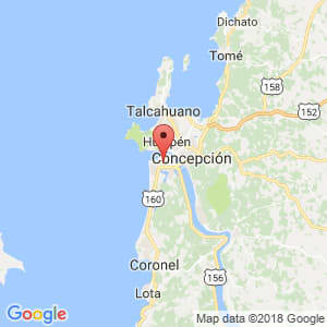 Localización de San Pedro de la Paz en Biobío