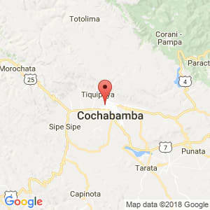 Localización de Sarcobamba en Cochabamba Localización de Sarcobamba en Cochabamba