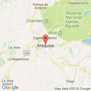 Localización de Arequipa en Arequipa