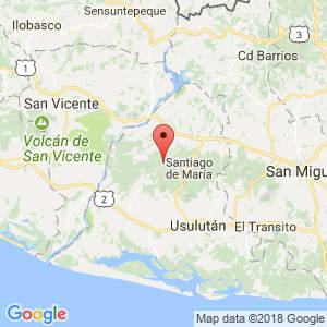 Localización de Berlín en Usulután
