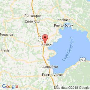Localización de Frutillar en Los Lagos