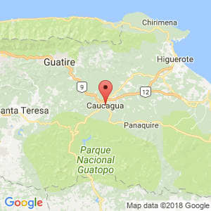 Localización de Caucagua en Miranda