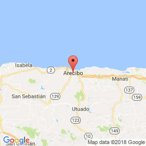 Localización de Arecibo en Arecibo
