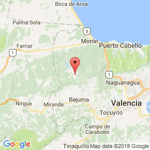 Localización de Canoabo en Carabobo