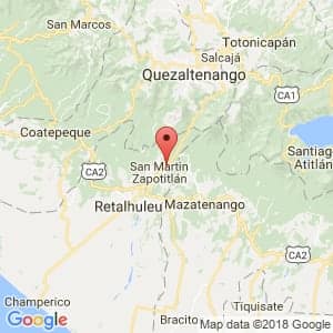 Localización de San Felipe en Retalhuleu