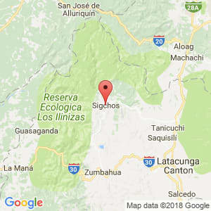 Localización de Sigchos en Cotopaxi