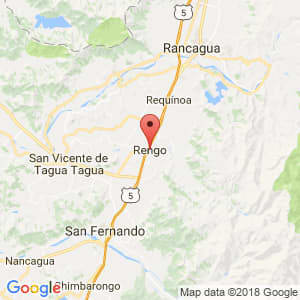 Localización de Rengo en Libertador General Bernardo O'Higgins