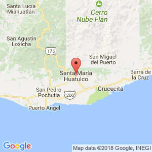 Localización de Santa María Huatulco en Oaxaca