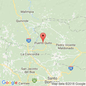 Localización de Puerto Quito en Pichincha