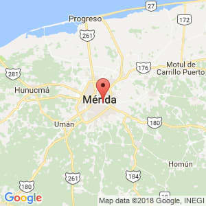 Localización de Mérida en Yucatán