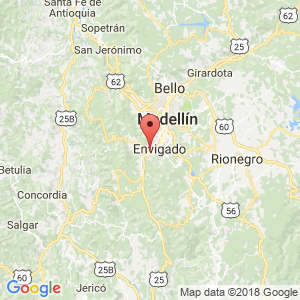 Localización de Itaguí en Antioquia