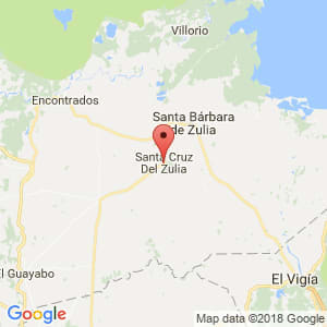 Localización de Santa Cruz en Zulia
